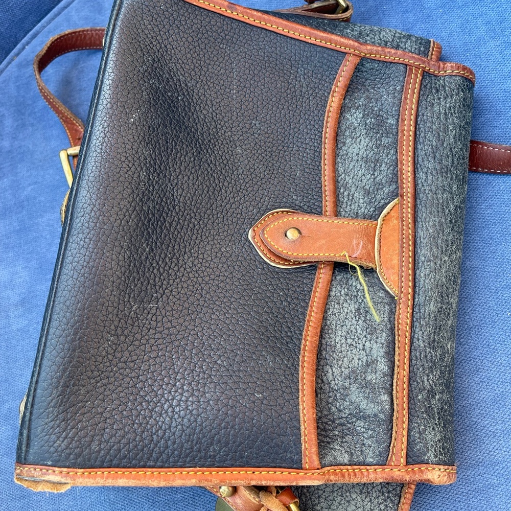 Dooney & Bourke Black and Brown Crossbody Bag - Picture 4 of 6